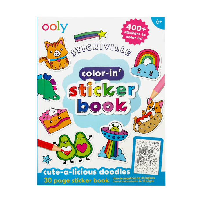 Carte de Stickere de Colorat Stickiville , Desene DragalaE e - Ooly - BazaRapid.ro [4]