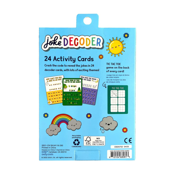 Colectie 24 de carduri cu jocuri si activitati - Decodor de glume - Ooly - BazaRapid.ro [4]