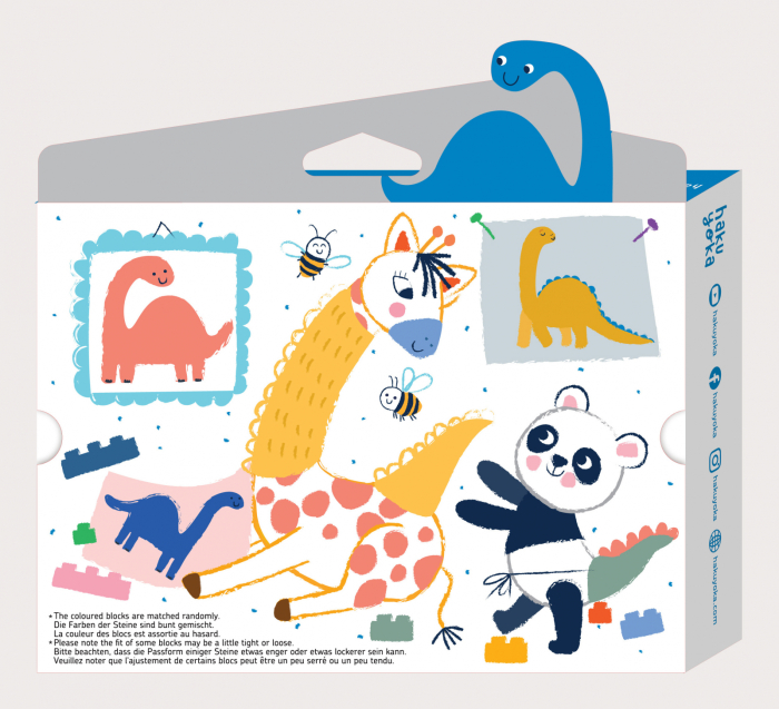 Creioane cerate interconectabile Block Crayons - Dinozaur Brachiosaurus, Haku Yoka - Avenir - BazaRapid.ro [4]
