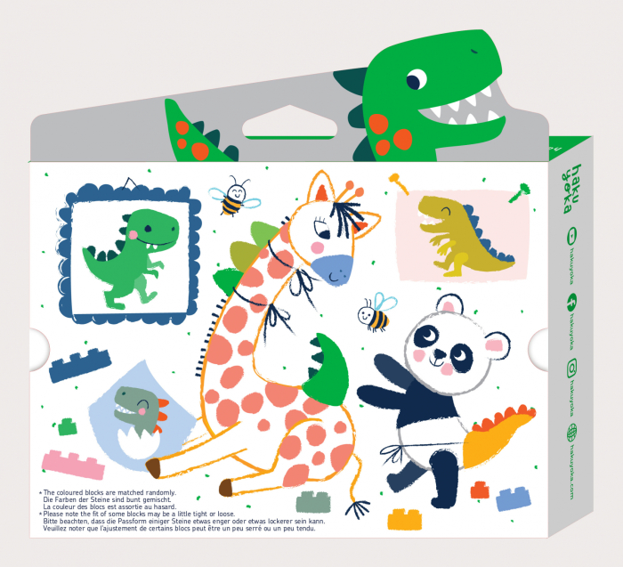 Creioane cerate interconectabile Block Crayons - Dinozaur T-Rex, Haku Yoka - Avenir - BazaRapid.ro [4]