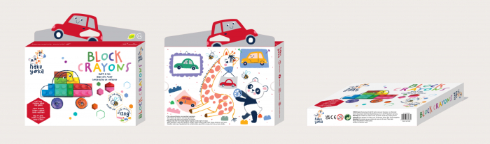 Creioane cerate interconectabile Block Crayons - Masina, Haku Yoka - Avenir - BazaRapid.ro [5]