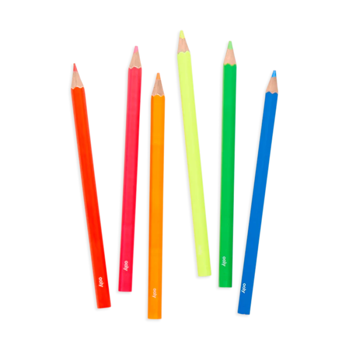 Creioane Colorate Neon Jumbo Brights - set de 6 - Ooly - BazaRapid.ro [5]