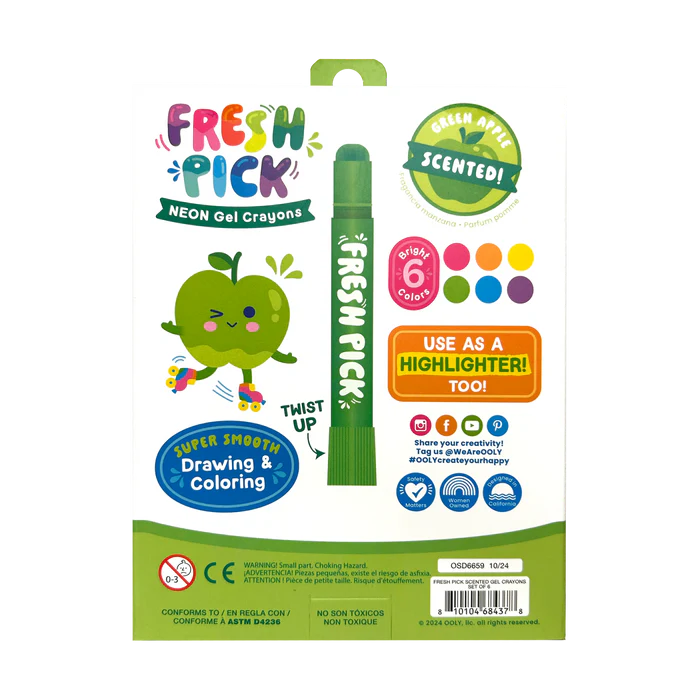 Creioane parfumate Fresh Pick, Apple (Set de 6) - Ooly - BazaRapid.ro [3]