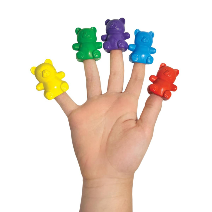 Creioane pentru degete Cuddly Cubs Bear - Set de 6 - Ooly - BazaRapid.ro [3]