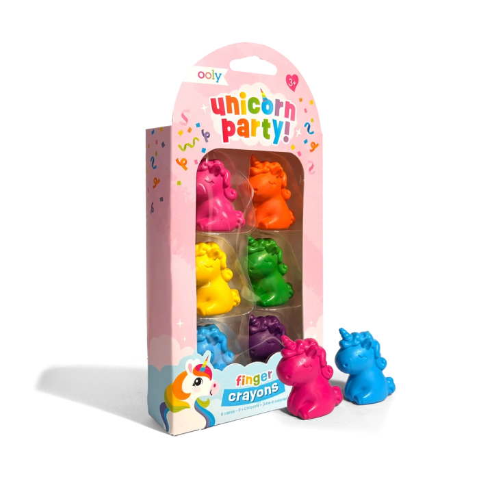 Creioane pentru degete Unicorn Party - Set de 6 - Ooly - BazaRapid.ro [2]