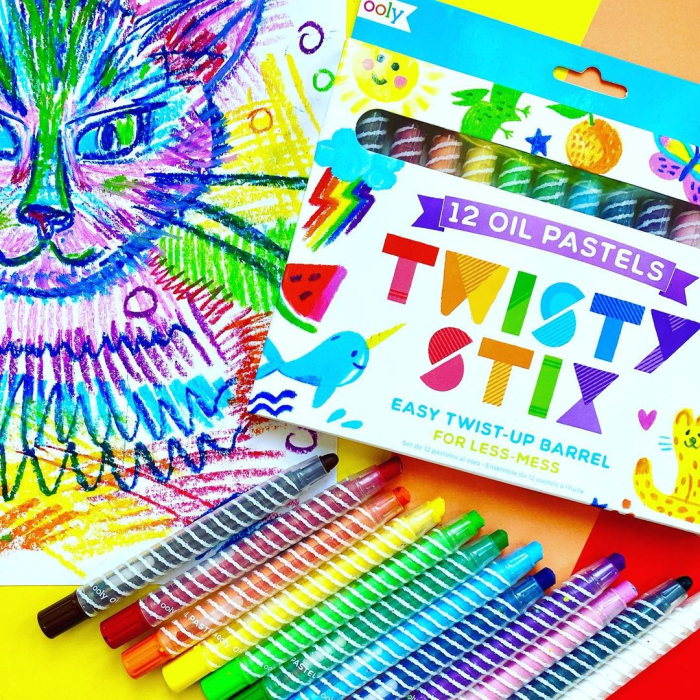 Creioane pictura cu ulei, Twisty Stix, set 12 culori - Ooly - BazaRapid.ro [3]