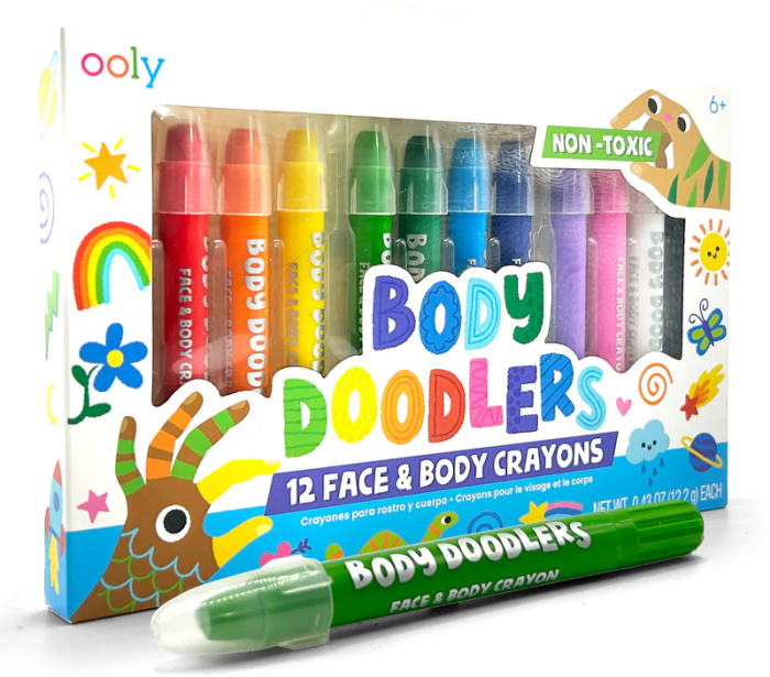 Creioane pictura pentru fata si piele, Body Doodlers, set de 12 - Ooly - BazaRapid.ro [2]