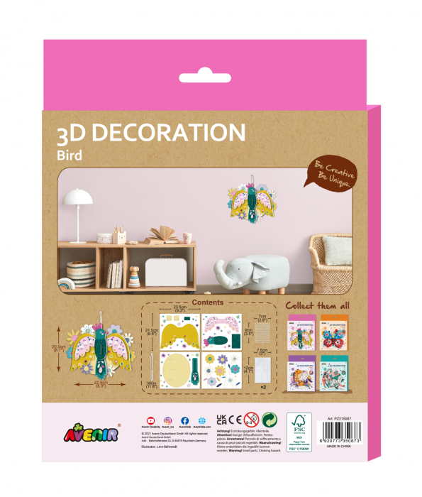 Decoratiune 3D-Pasare - Avenir - BazaRapid.ro [3]