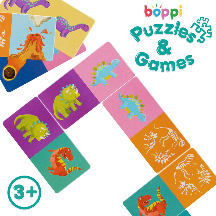 Domino cu Imagini Boppi, 28 piese, Dinozauri - boppi - BazaRapid.ro [2]