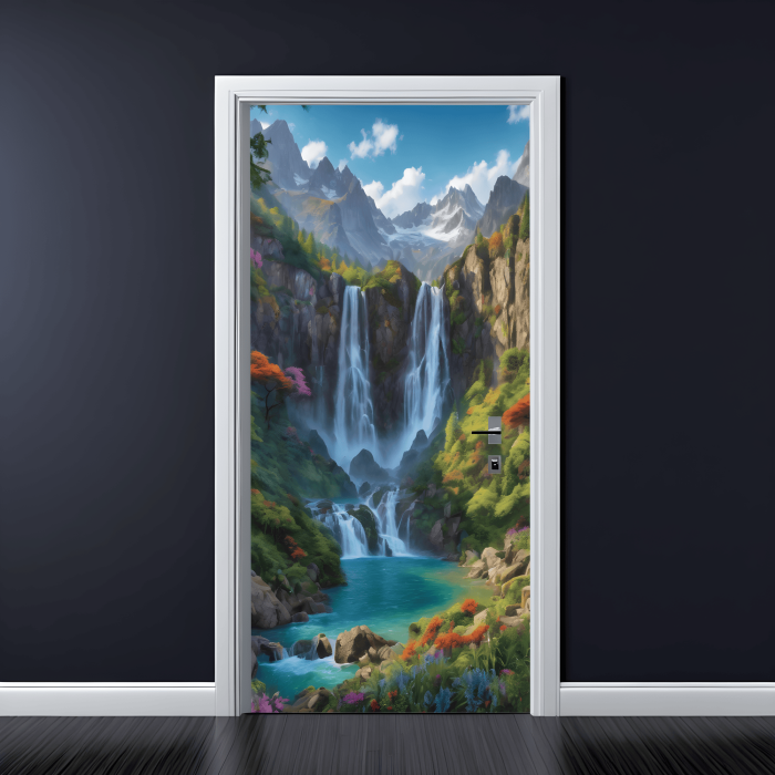 Folie imprimata color pentru decor Usa, dimensiune 200 x 90cm, model: AVX-DR27 [1]