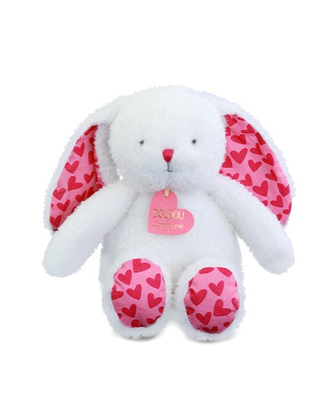 Iepuras din plus moale Te Iubesc in punga cadou , 25 cm - Doudou et Compagnie - BazaRapid.ro [2]