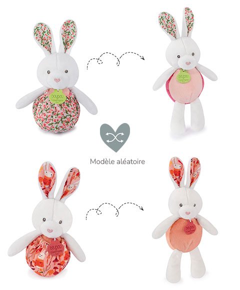 Iepuras Doudou - jucarie de plus, 20 cm - Doudou et Compagnie - BazaRapid.ro [3]