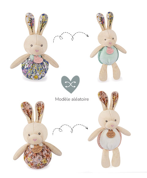 Iepuras Doudou - jucarie de plus, 20 cm - Doudou et Compagnie - BazaRapid.ro [3]