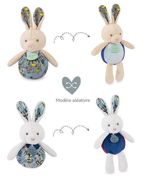 Iepuras Doudou - jucarie de plus, 20 cm - Doudou et Compagnie - BazaRapid.ro [3]