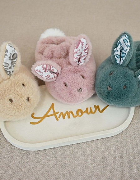 Iepuras Doudou - Set Botosei E i Jucarie de PluE , Roz - Doudou et Compagnie - BazaRapid.ro [3]