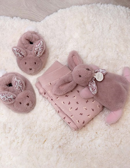Iepuras Doudou - Set Botosei E i Jucarie de PluE , Roz - Doudou et Compagnie - BazaRapid.ro [2]