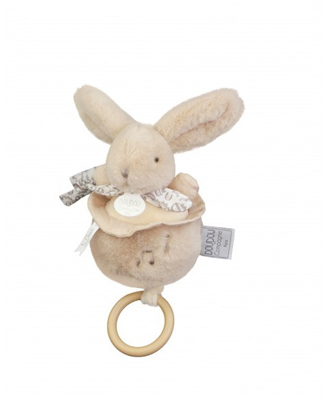 Iepuras muzical Doudou , bej, 20 cm - Doudou et Compagnie - BazaRapid.ro [4]