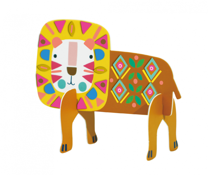 Joc creativ Stick N Play cu scene 3D si stickere repozitionabile - Animale Safari - Avenir - BazaRapid.ro [9]