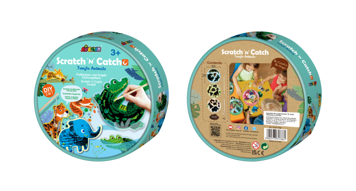 Joc de pescuit 2in1 razuibil - Scratch N Catch- Animale Jungla - Avenir - BazaRapid.ro [10]