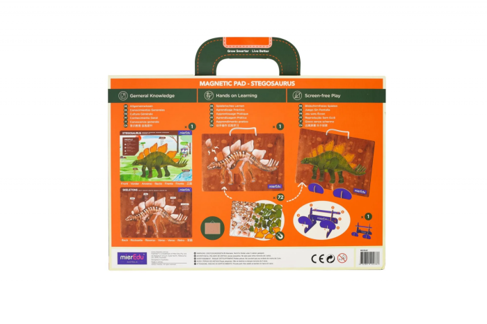 Joc magnetic educativ -Stegosaurus - mierEdu - BazaRapid.ro [2]