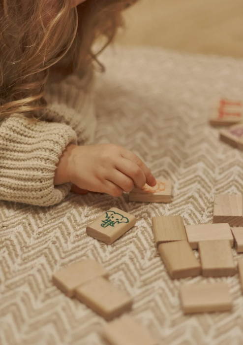 Joc Mahjong din lemn pentru copii, 49 piese - Igroteco - BazaRapid.ro [2]
