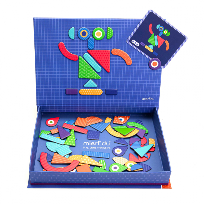 Joc puzzle magnetic de arta si asociere - Forme - mierEdu - BazaRapid.ro [9]