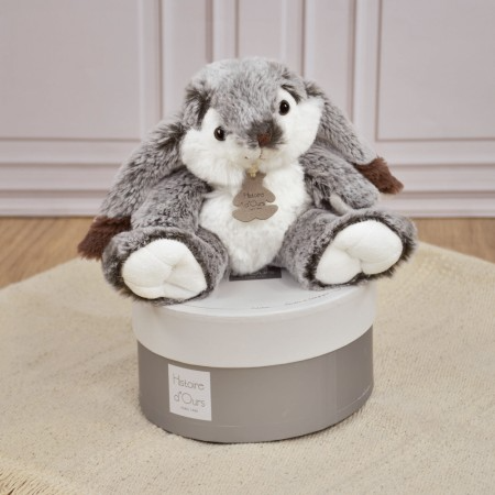 Jucarie moale din plus - Iepurasul Marius, 20 cm, gri - Histoire d'Ours - BazaRapid.ro [7]