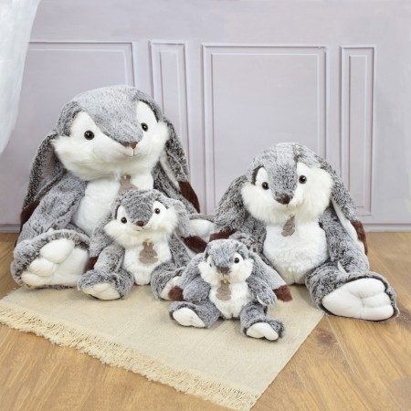 Jucarie moale din plus - Iepurasul Marius, 30 cm, gri - Histoire d'Ours - BazaRapid.ro [4]
