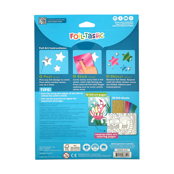 Kit Arta cu folie Foil-tastic - Awesome Animals - Ooly - BazaRapid.ro [2]