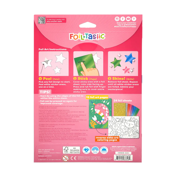 Kit Arta cu folie Foil-tastic - Whimsical World - Ooly - BazaRapid.ro [7]