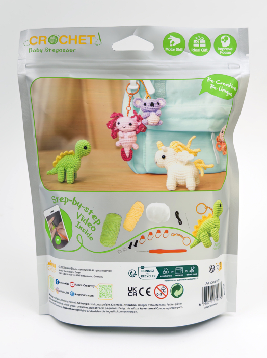Kit de crosetat pentru copii - Baby Stegosaur - Avenir - BazaRapid.ro [2]