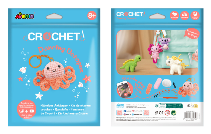Kit de crosetat pentru copii - Dancing Octopus - Avenir - BazaRapid.ro [3]