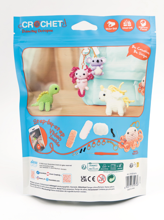 Kit de crosetat pentru copii - Dancing Octopus - Avenir - BazaRapid.ro [2]