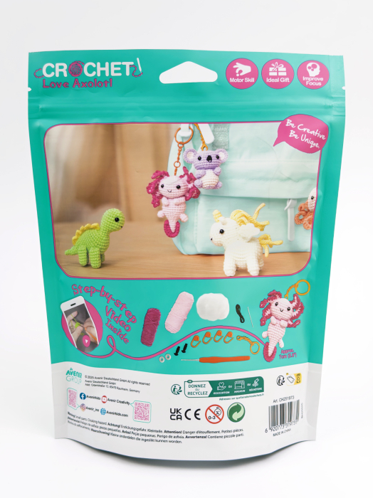 Kit de crosetat pentru copii - Love Axolotl - Avenir - BazaRapid.ro [2]