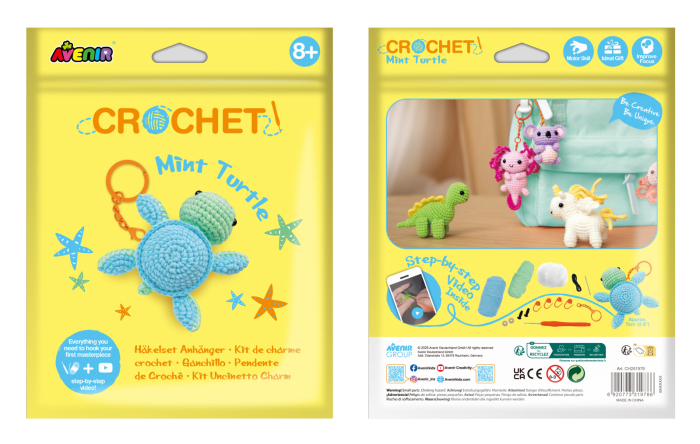 Kit de crosetat pentru copii - Mint Turtle - Avenir - BazaRapid.ro [3]