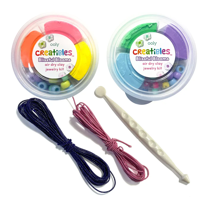 Kit DIY bijuterii Creatibles Flori Fermecate- plastilina cu uscare la aer - set de 6 culori si accesorii - Ooly - BazaRapid.ro [6]