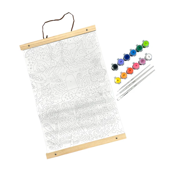 Kit panza canvas - Picteaza pe numere - Tiger Eyes - Ooly - BazaRapid.ro [4]