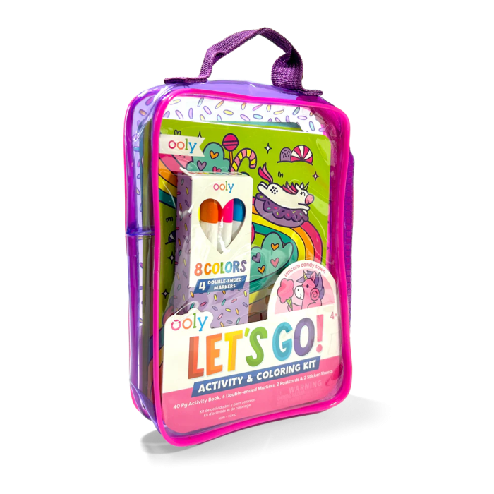 Kit portabil de activitati si colorat - Unicorni - Let s Go! Unicorn Candy Town - Ooly - BazaRapid.ro [2]