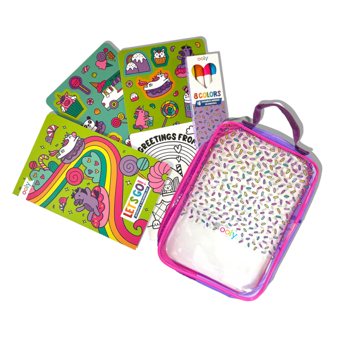Kit portabil de activitati si colorat - Unicorni - Let s Go! Unicorn Candy Town - Ooly - BazaRapid.ro [5]