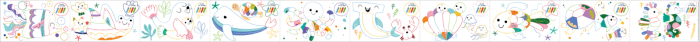 Kit rola de desenat pe numere - 2 m, include 4 creioane colorate cerate, Subacvatic - Haku Yoka - Avenir - BazaRapid.ro [6]
