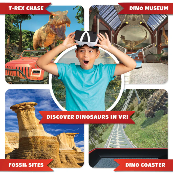 Kit STEM interactiv VR - Descopera Dinozaurii in Realitate Virtuala - Abacus Brands - BazaRapid.ro [3]