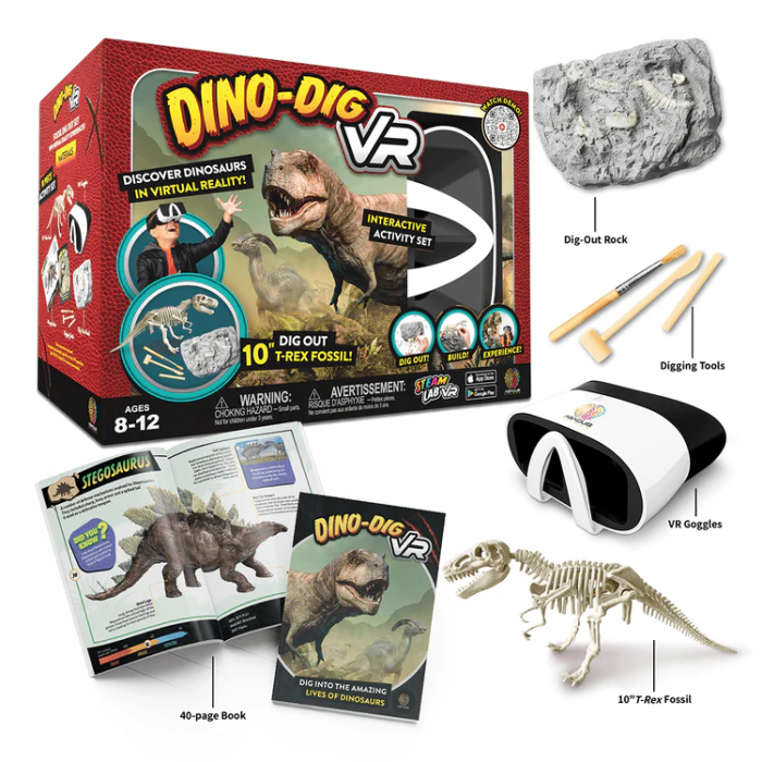 Kit STEM interactiv VR - Descopera Dinozaurii in Realitate Virtuala - Abacus Brands - BazaRapid.ro [2]