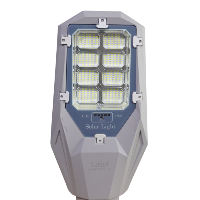 Lampa solara Aurum by Innova 600W cu panou solar, senzor, IP66, telecomanda [6]