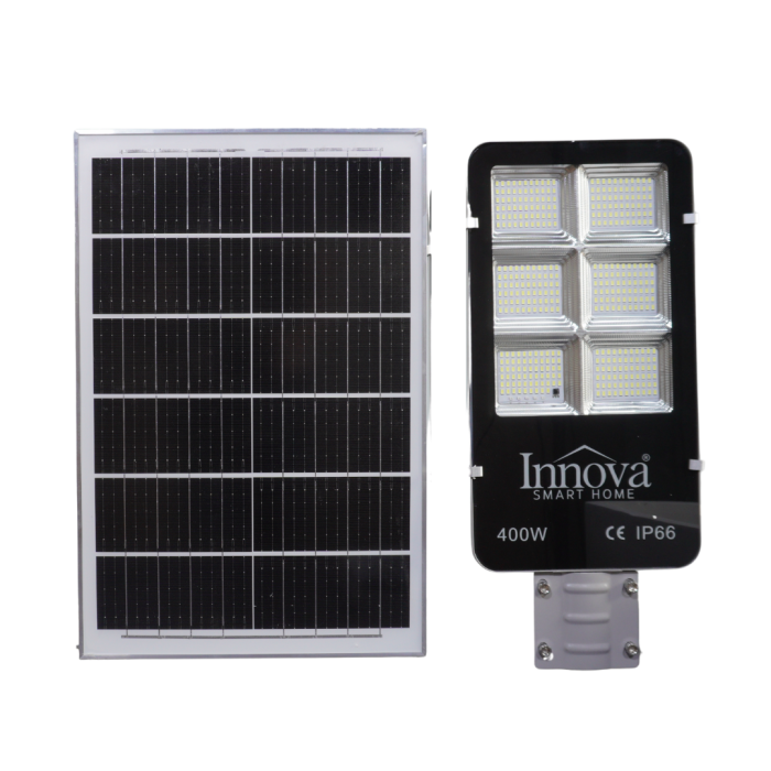 Lampa solara INNOVA 400W cu senzor lumina si panou [3]