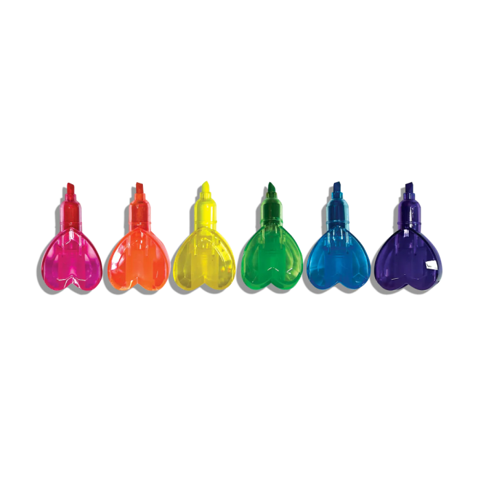 Markere intercalabile Inimioare - set 6 culori neon - Heart - Ooly - BazaRapid.ro [5]