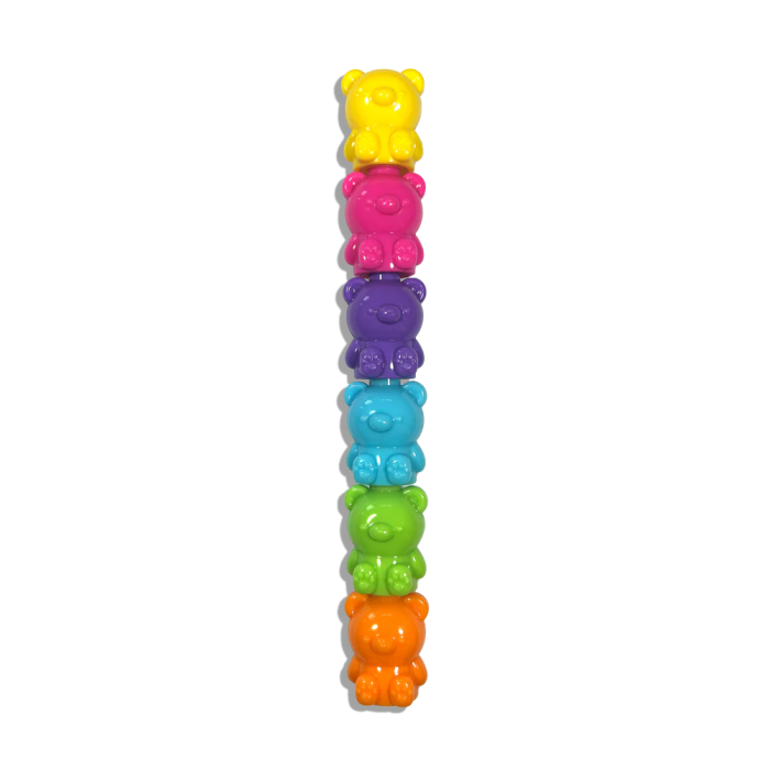 Markere intercalabile Ursuleti - set 5 culori neon - Bear Besties - Ooly - BazaRapid.ro [3]