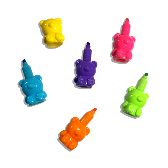 Markere intercalabile Ursuleti - set 5 culori neon - Bear Besties - Ooly - BazaRapid.ro [8]