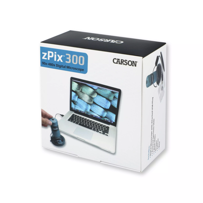 Microscop digital USB cu iluminare LED, 90x-480x, zPix 300 - Carson - BazaRapid.ro [3]