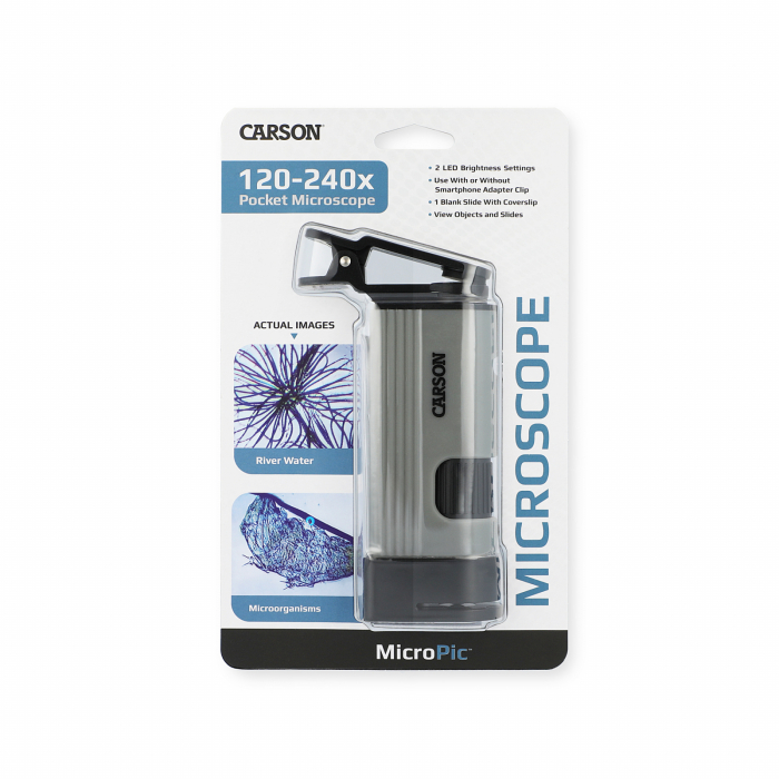 Microscop portabil, cu adaptor pentru smartphone, marire 120 -240x, MicroPic - Carson - BazaRapid.ro [8]