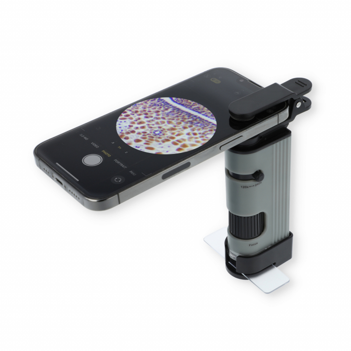 Microscop portabil, cu adaptor pentru smartphone, marire 120 -240x, MicroPic - Carson - BazaRapid.ro [2]